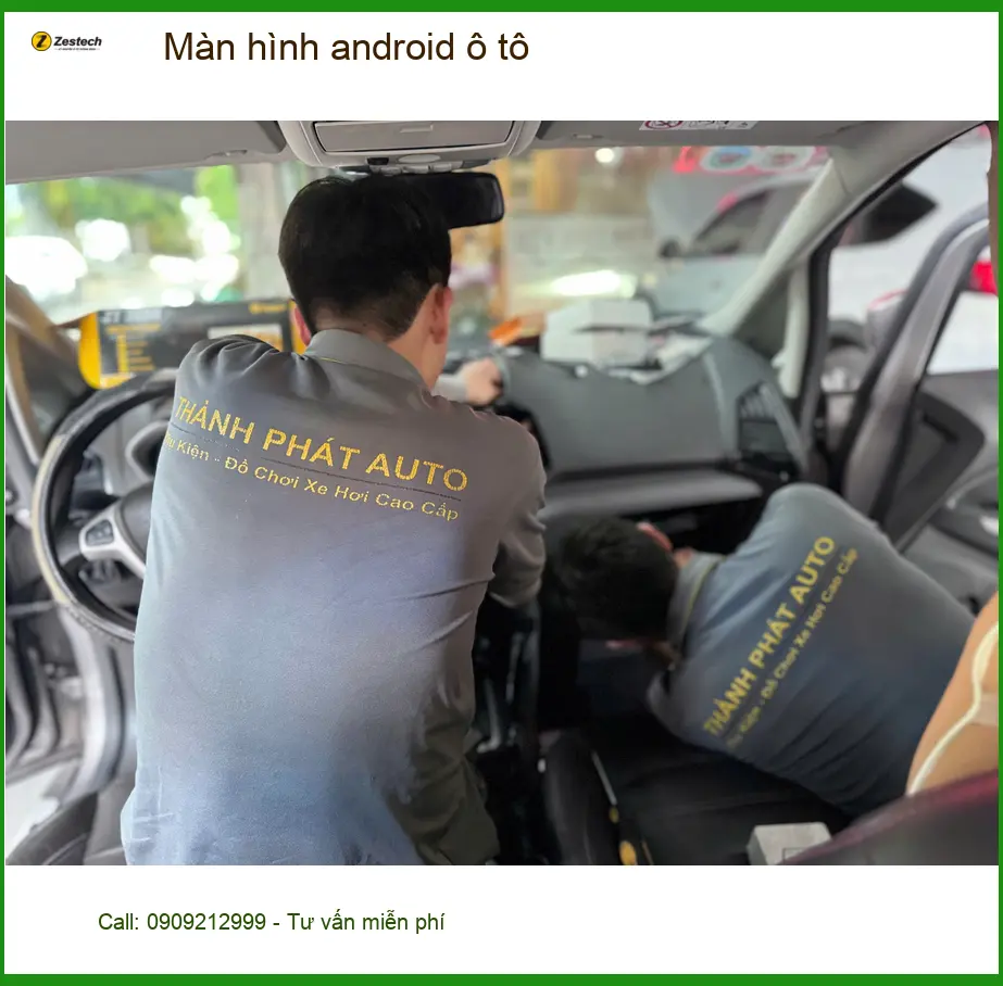 Chị Trâm lắp màn hình android ô tô cho Hyundai Accent tại Hóc Môn vì màn zin quá cũ
