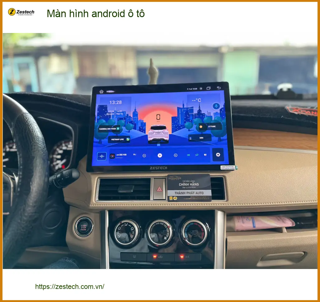 Cô Hà lắp màn hình Android ô tô VinFast Lux A tại Quận Tân Phú cần định vị