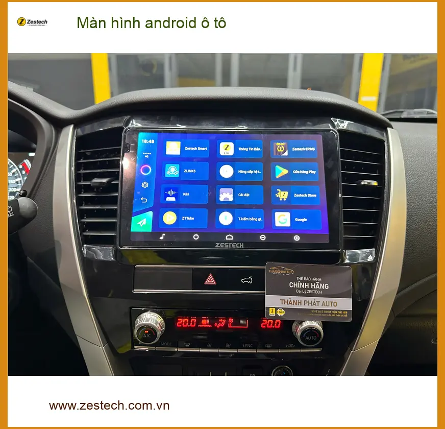 Chú Minh lắp Màn hình android ô tô cho Ford Everest tại Quận 9