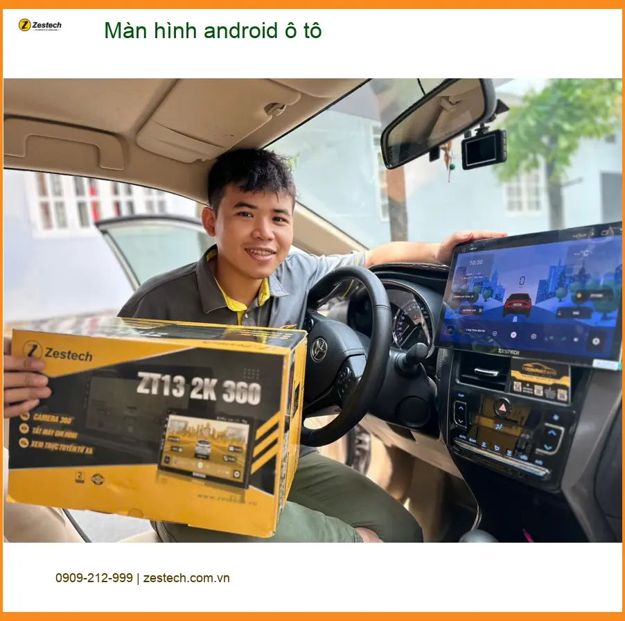 Anh Khang lắp Màn hình android ô tô cho Mazda 3 tại Quận 2 để giải trí ảnh thực tế 3