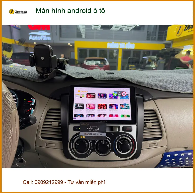 Chị Thảo Nguyên lắp màn hình android ô tô Hyundai Accent Quận 2