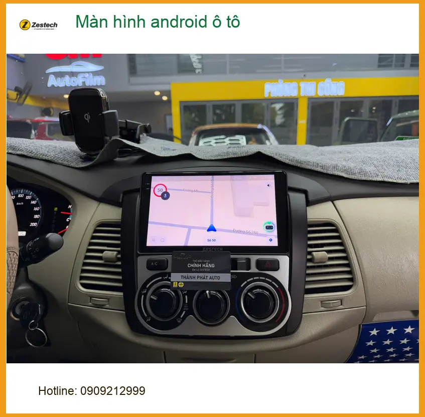 Chị Thảo Nguyên lắp màn hình android ô tô Hyundai Accent Quận 2 ảnh thực tế 2