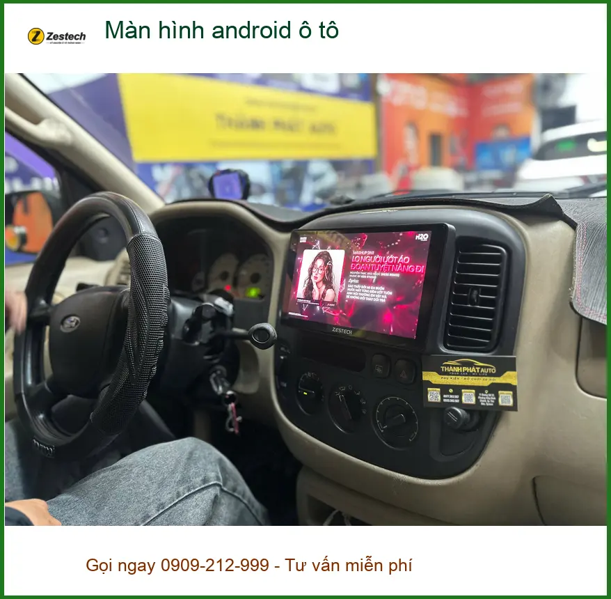 Anh Long lắp màn hình Android ô tô Hyundai Accent tại Quận 12 để nâng cấp tính năng. ảnh thực tế 3