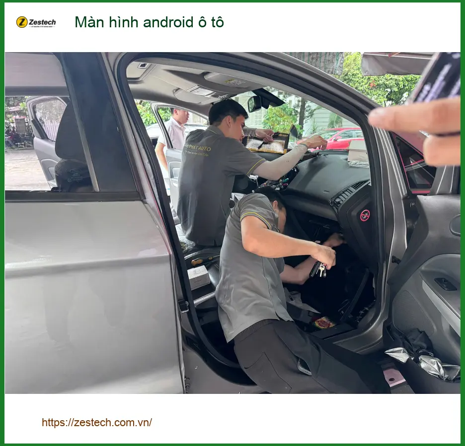 Chú Long lắp màn hình Android ô tô cho Hyundai Accent tại Quận 11 uy tín ảnh thực tế 3