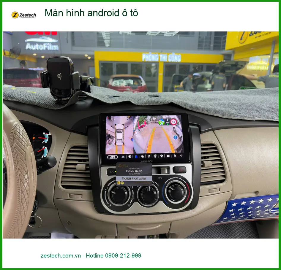 Cô Lan Anh nâng cấp màn hình android ô tô Hyundai Accent Quận 9