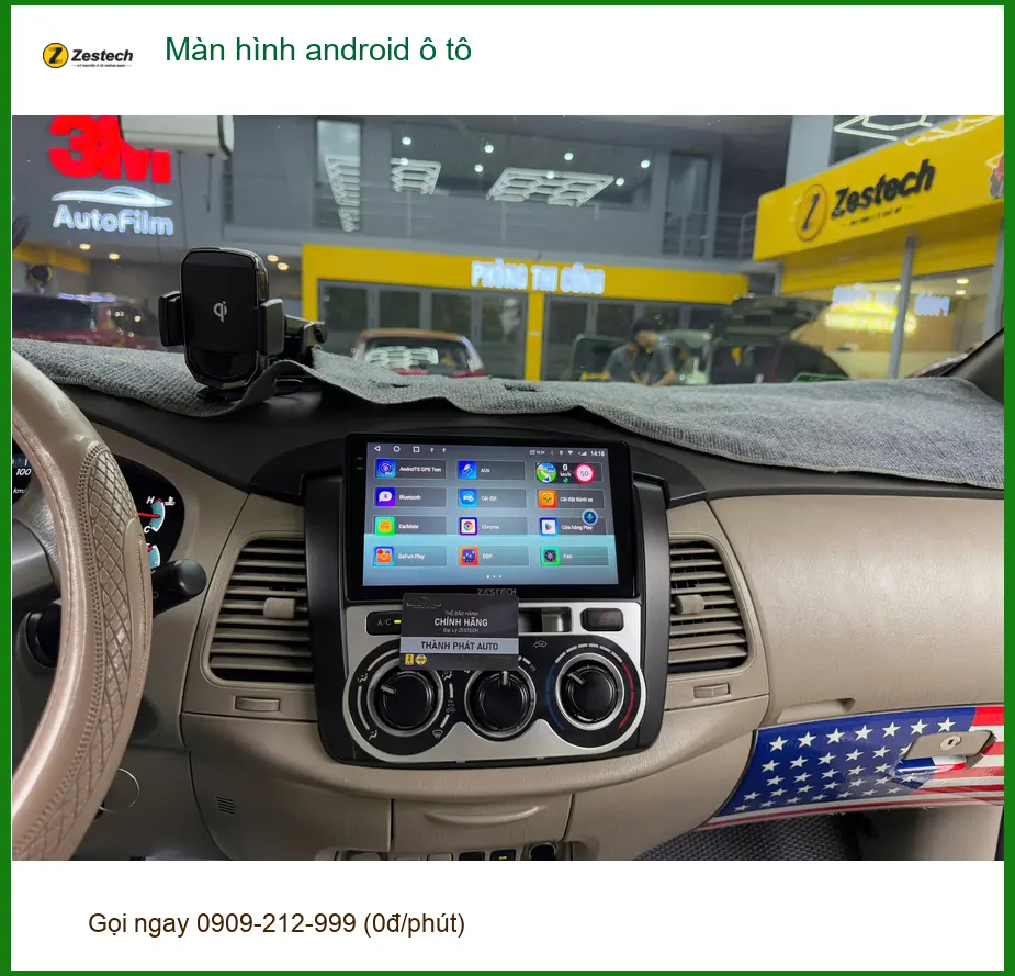 Cô Lan Anh nâng cấp màn hình android ô tô Hyundai Accent Quận 9 ảnh thực tế 3