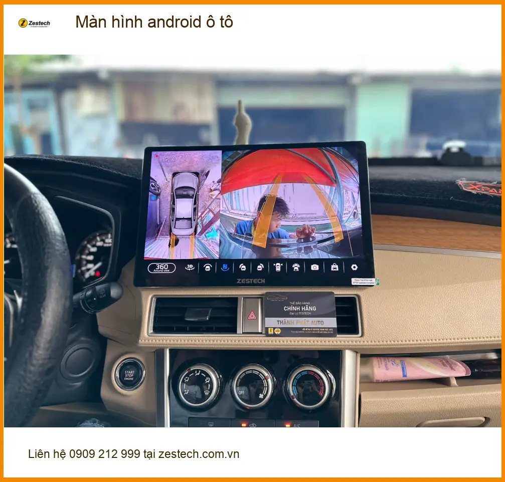 Anh Lâm lắp màn hình android ô tô cho Honda CRV tại Quận 3 sau khi màn zin đã cũ