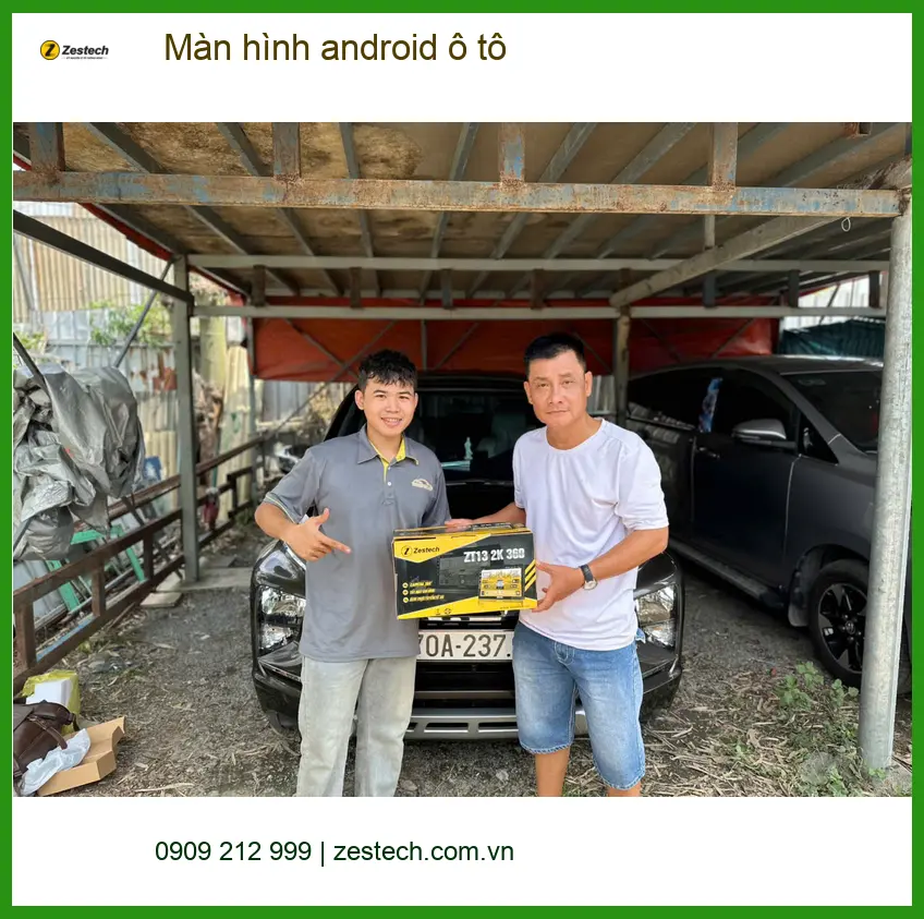 Anh Lâm lắp màn hình android ô tô cho Honda CRV tại Quận 3 sau khi màn zin đã cũ ảnh thực tế 4