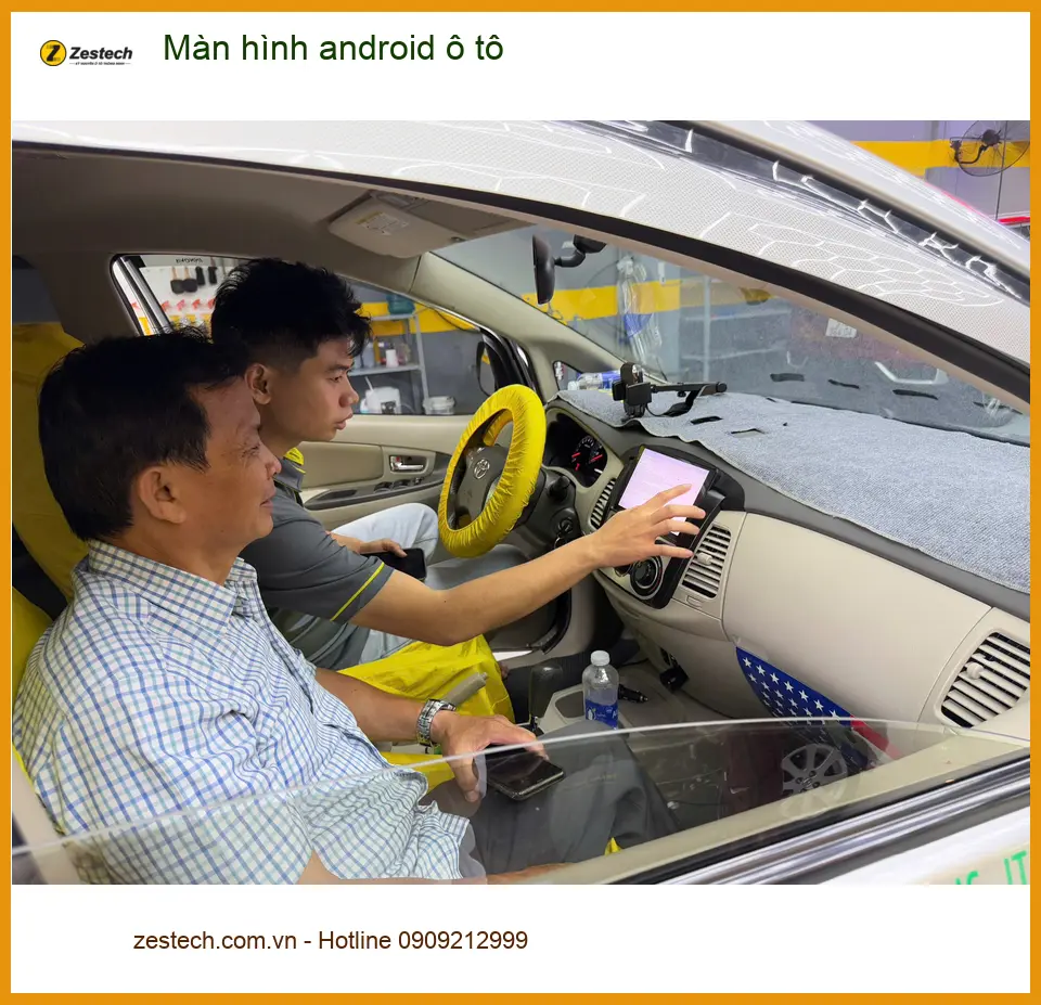 Anh Minh nâng cấp màn hình Android ô tô Hyundai Accent tại Quận 12 ảnh thực tế 3