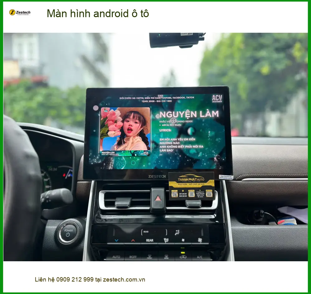 Anh Dũng lắp màn hình Android ô tô cho Toyota Camry tại Quận Thủ Đức ảnh thực tế 5
