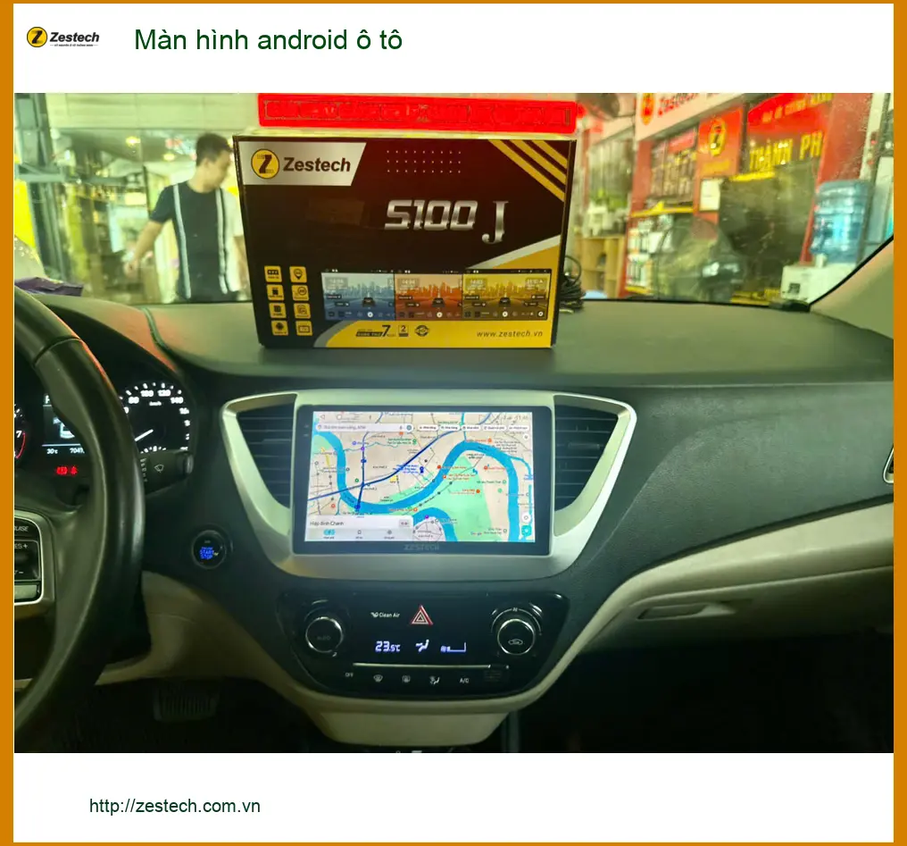 Anh Tùng lắp màn hình Android ô tô cho Hyundai Kona tại Quận 1. ảnh thực tế 2