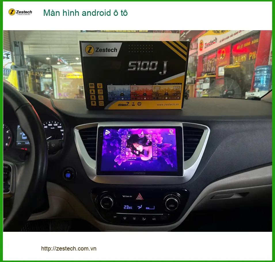 Anh Tùng lắp màn hình Android ô tô cho Hyundai Kona tại Quận 1. ảnh thực tế 3