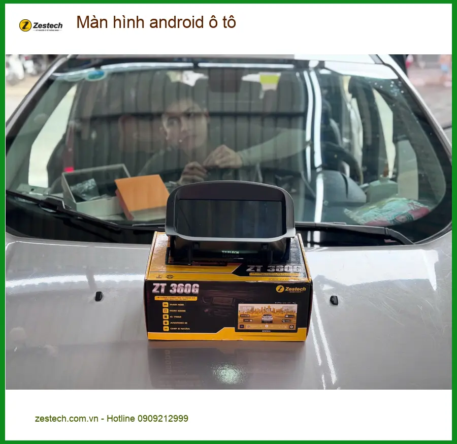 Chú Cường lắp màn hình android ô tô cho Toyota Camry tại Quận 8 ảnh thực tế 3