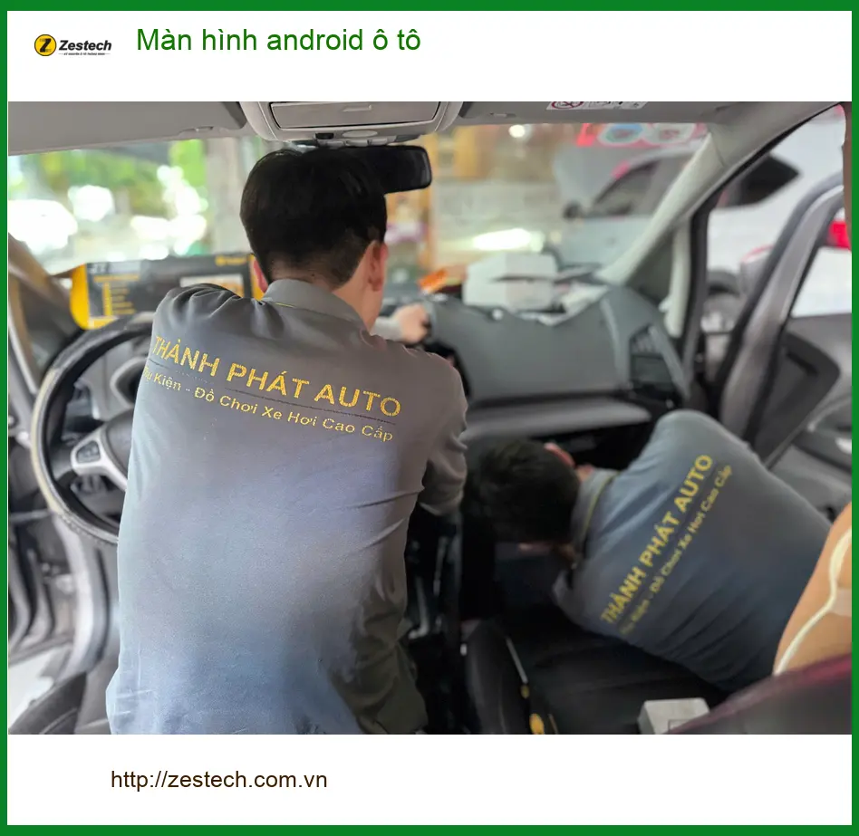 Chú Cường lắp màn hình android ô tô cho Toyota Camry tại Quận 8 ảnh thực tế 4