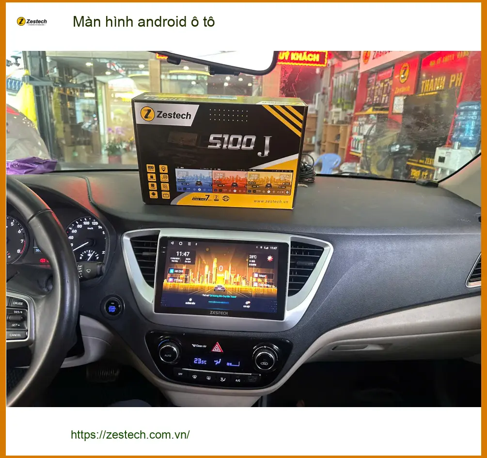 Anh Hải nâng cấp màn hình Android ô tô Zestech tại Cần Giờ cho Hyundai i10 ảnh thực tế 4