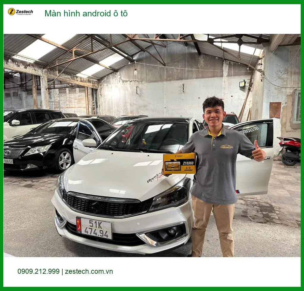 Anh Long nâng cấp màn hình android ô tô Mazda 3 tại Củ Chi thay màn hình cũ ảnh thực tế 3