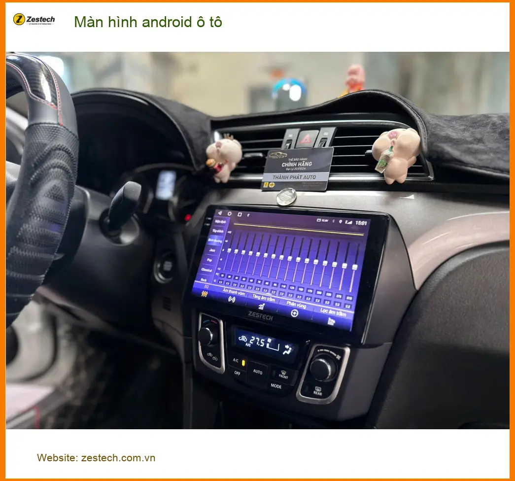Anh Long nâng cấp màn hình android ô tô Mazda 3 tại Củ Chi thay màn hình cũ ảnh thực tế 5