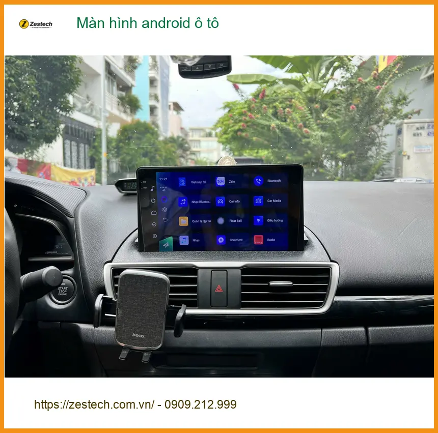 Anh Khang nâng cấp màn hình Android ô tô Hyundai Accent tại Gò Vấp