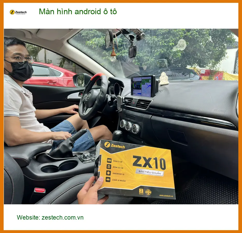 Anh Khang nâng cấp màn hình Android ô tô Hyundai Accent tại Gò Vấp ảnh thực tế 2