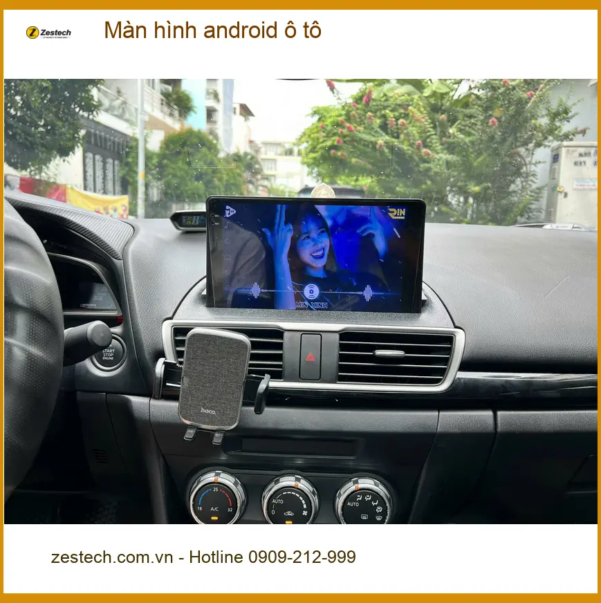 Anh Khang nâng cấp màn hình Android ô tô Hyundai Accent tại Gò Vấp ảnh thực tế 4