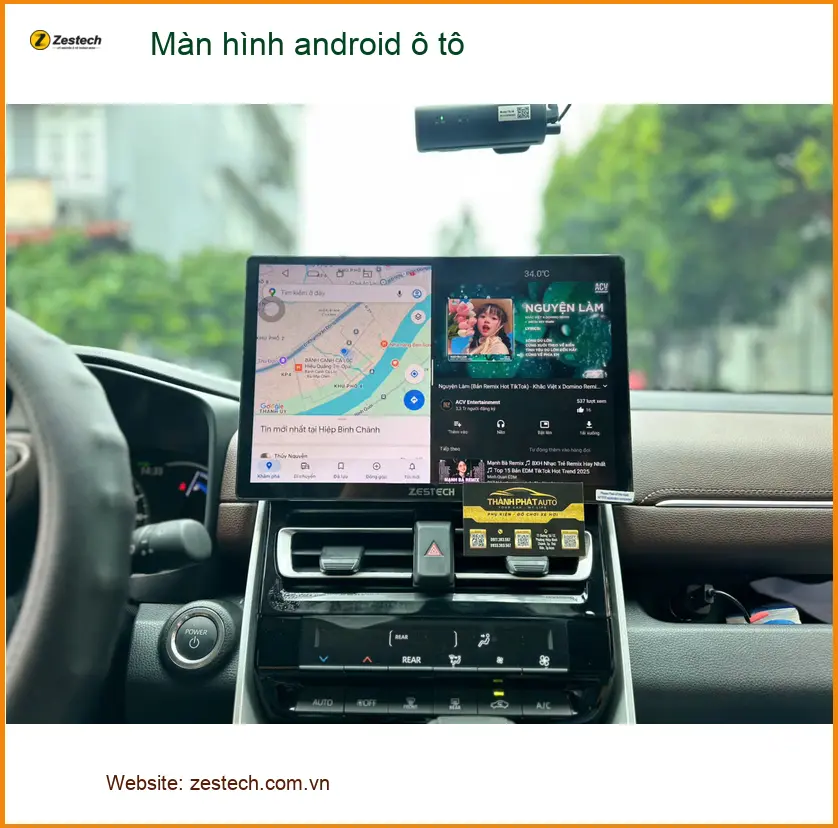 Anh Duy nâng cấp màn hình Android ô tô cho Kia Carnival tại Quận 6 để giải trí khi chờ đón con