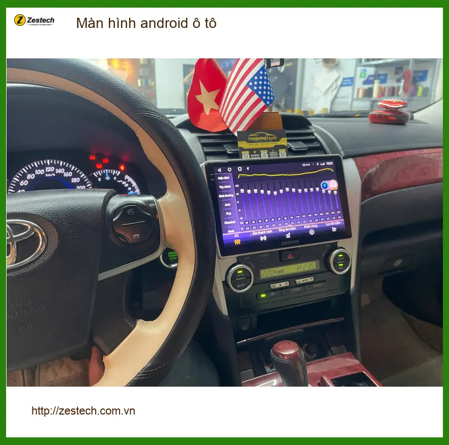 Chị Kim Oanh nâng cấp màn hình Android ô tô VinFast Lux A tại Quận Gò Vấp ảnh thực tế 2