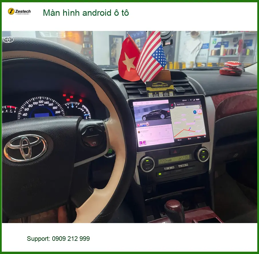Chị Kim Oanh nâng cấp màn hình Android ô tô VinFast Lux A tại Quận Gò Vấp ảnh thực tế 3
