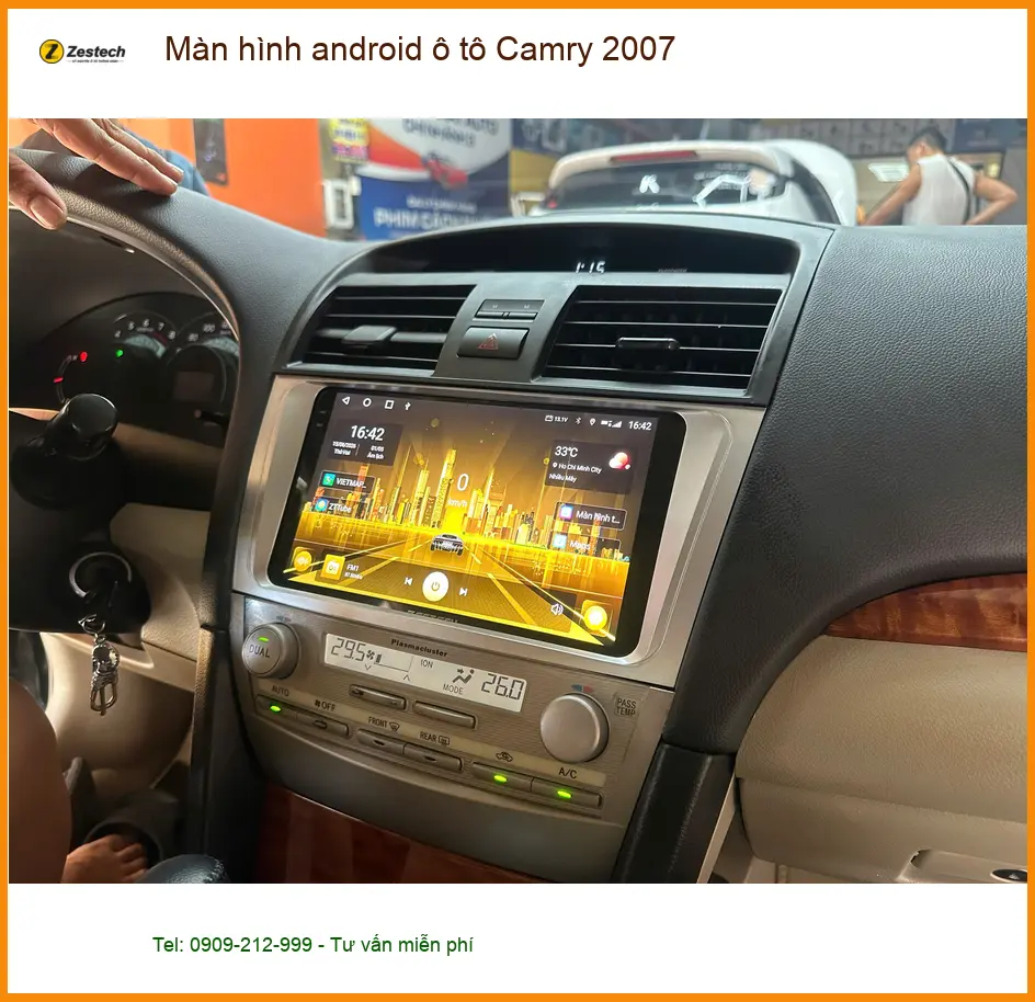 Anh Bình nâng cấp màn hình Android ô tô Camry 2007 Quận Huyện Nhà Bè ảnh thực tế 2
