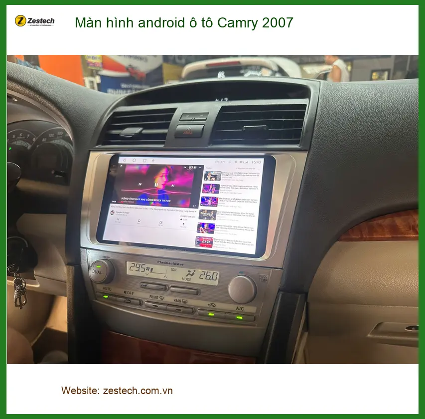 Anh Dũng lắp màn hình Android ô tô Camry 2007 tại Củ Chi để nâng tầm giải trí ảnh thực tế 2