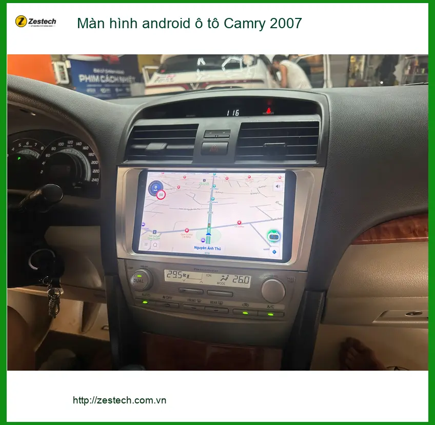 Anh Dũng lắp màn hình Android ô tô Camry 2007 tại Củ Chi để nâng tầm giải trí ảnh thực tế 4