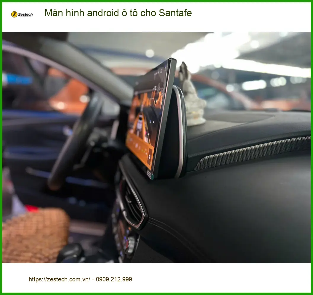 Anh Khang nâng cấp màn hình Android ô tô cho Santafe tại Quận Tân Phú