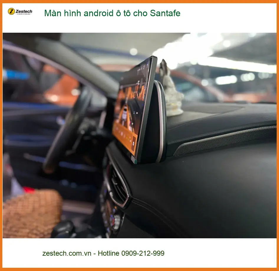 Chú Minh lắp màn hình android ô tô cho Santafe tại Cần Giờ để đi công tác ảnh thực tế 4
