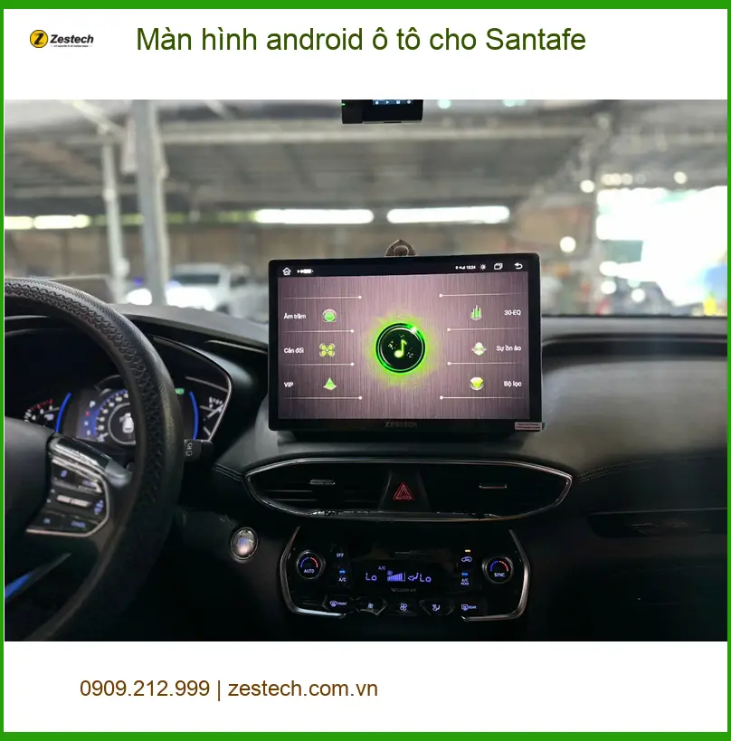 Bác Cường nâng cấp Màn hình Android ô tô cho Santafe tại Quận 6 ảnh thực tế 4