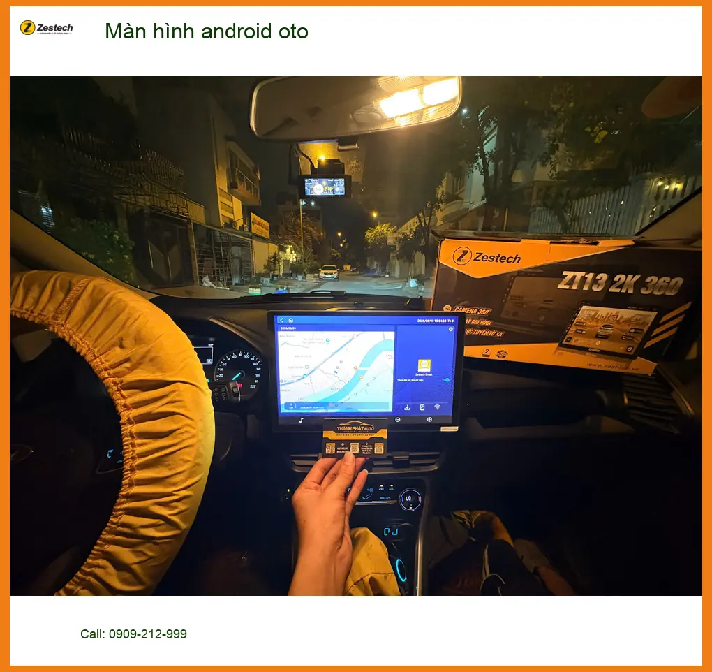 Anh Tú lắp màn hình Android ô tô cho Hyundai Accent tại Quận 12