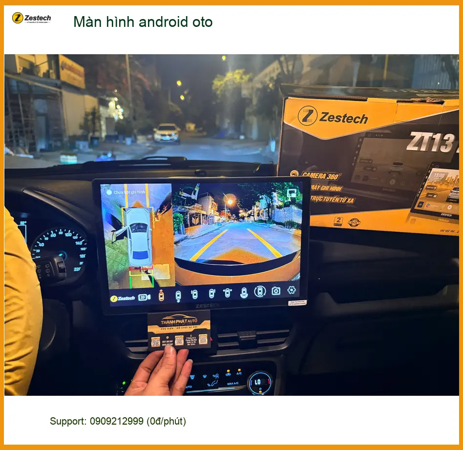Chị Mai lắp màn hình Android ô tô cho VinFast Lux A2.0 tại Thủ Đức