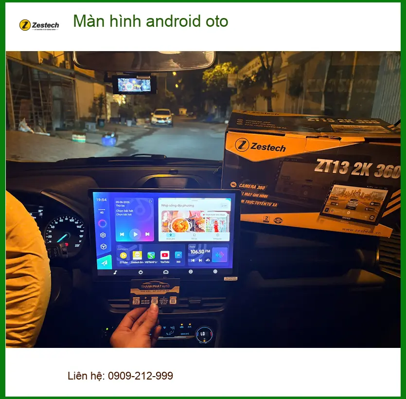 Anh Đạt gắn màn hình Android oto Kia K3 tại Quận 7 vì màn zin quá lỗi thời ảnh thực tế 3