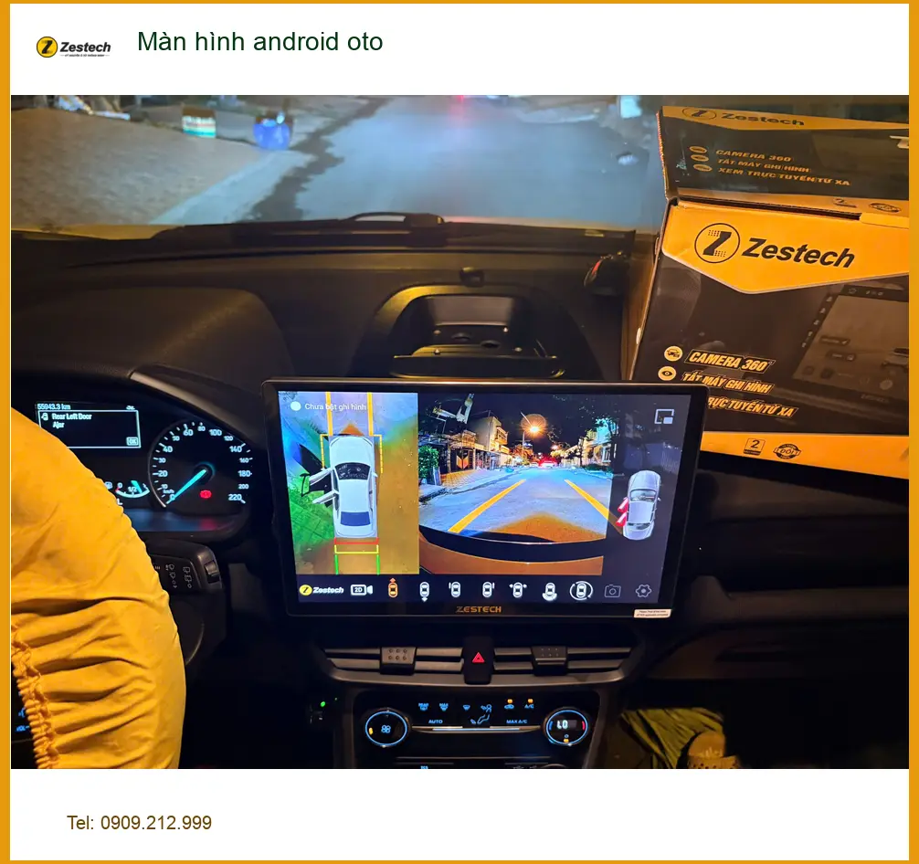 Anh Đạt gắn màn hình Android oto Kia K3 tại Quận 7 vì màn zin quá lỗi thời ảnh thực tế 4