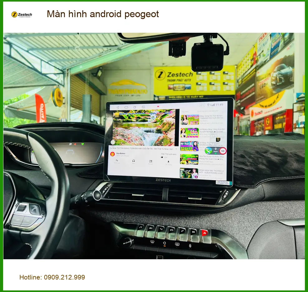 Anh Minh lắp màn hình Android Peugeot 5008 tại Quận 9 nâng tầm trải nghiệm