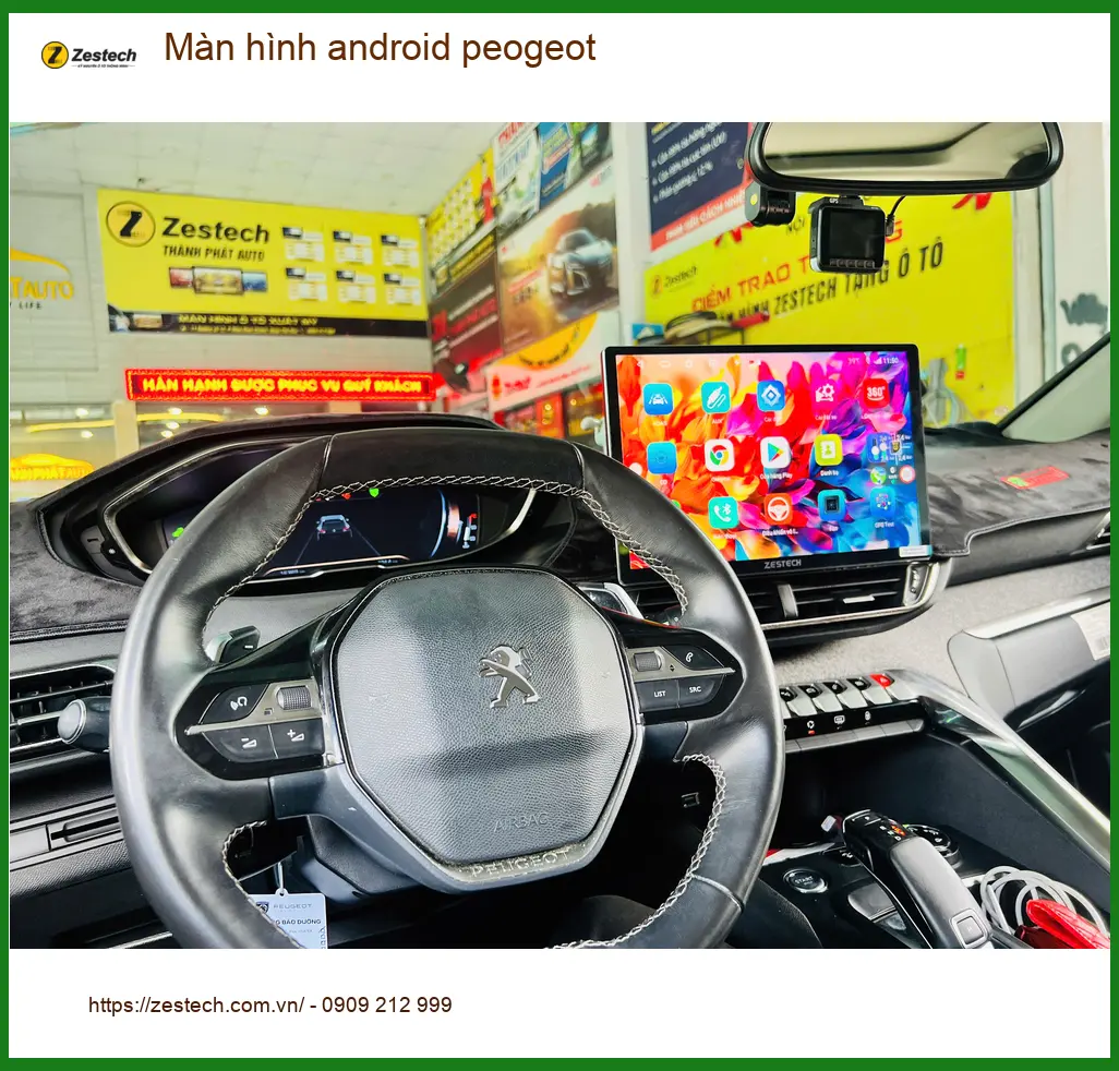 Anh Khang nâng cấp màn hình Android Peugeot 3008 tại Quận 1 để có nhiều tính năng hơn ảnh thực tế 2
