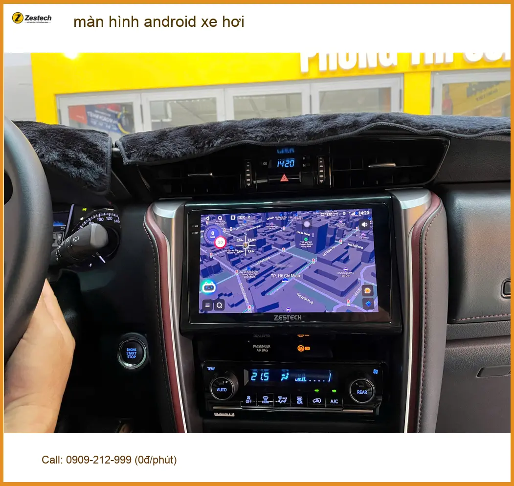Anh Minh lắp màn hình Android xe Hyundai Accent tại Bình Chánh, màn zin quá lỗi thời
