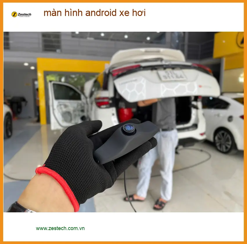 Anh Khải lắp màn hình Android xe hơi cho Hyundai Accent tại Hóc Môn ảnh thực tế 3