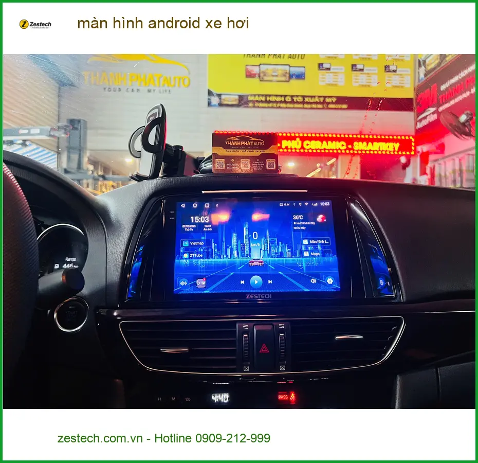 Chị Mai Anh nâng cấp màn hình Android xe hơi Honda CRV tại Quận Gò Vấp ảnh thực tế 3