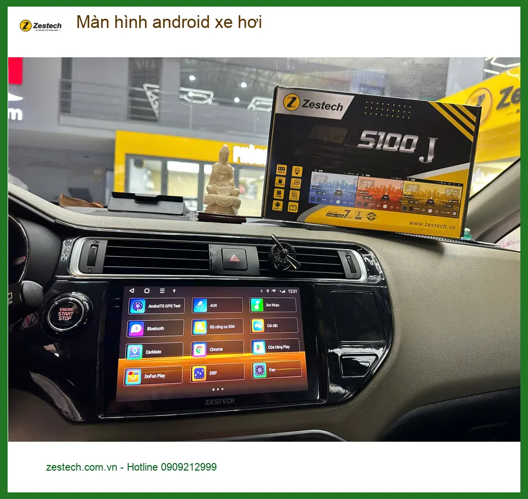 Anh Lâm lắp màn hình Android xe hơi Hyundai Santa Fe tại Quận 9 để có bản đồ và giải trí tốt hơn