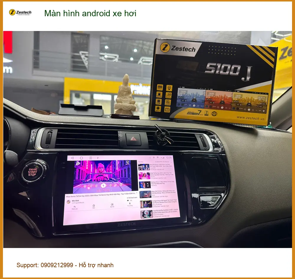 Chú Lân lắp màn hình android xe hơi Honda CRV tại Quận 5 tiện ích cao