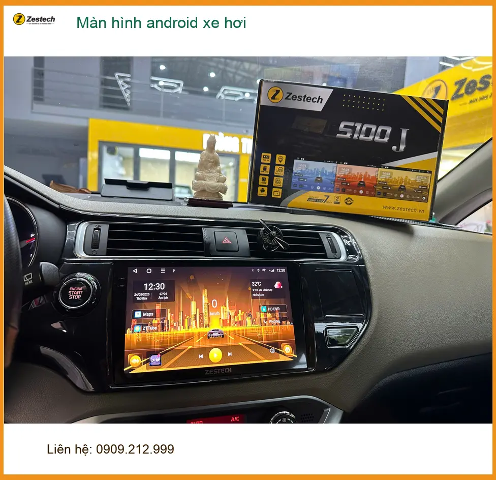 Chú Cường nâng cấp màn hình Android xe hơi cho Kia Seltos tại Bình Chánh ảnh thực tế 2