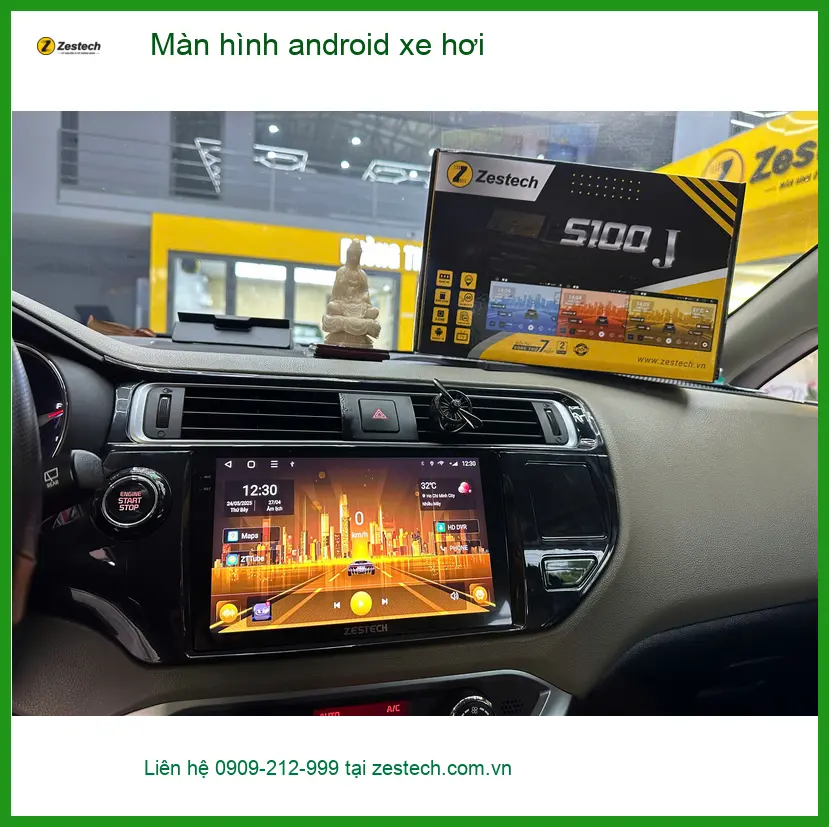 Anh Tấn nâng cấp màn hình Android xe hơi Hyundai Accent tại Nhà Bè