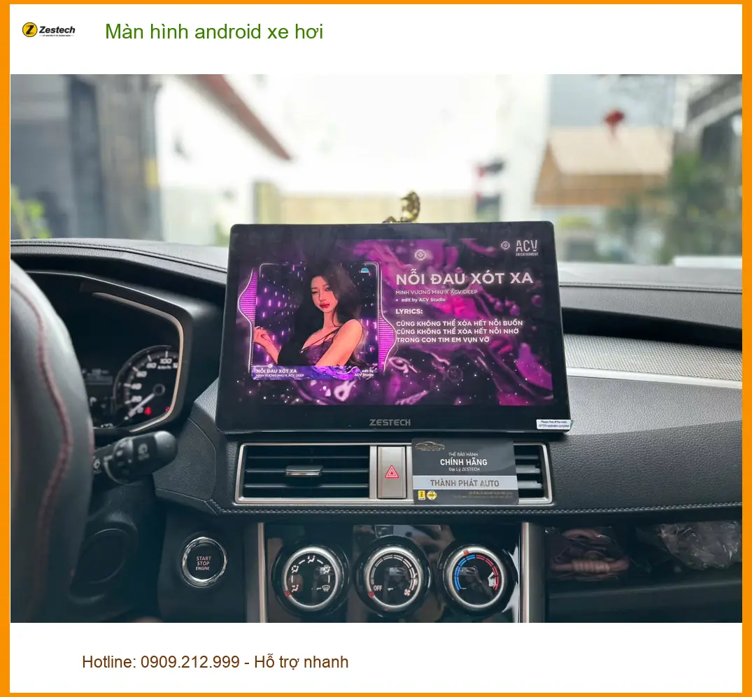Chị Mai lắp màn hình android xe hơi cho Hyundai Elantra tại Quận Bình Tân ảnh thực tế 2