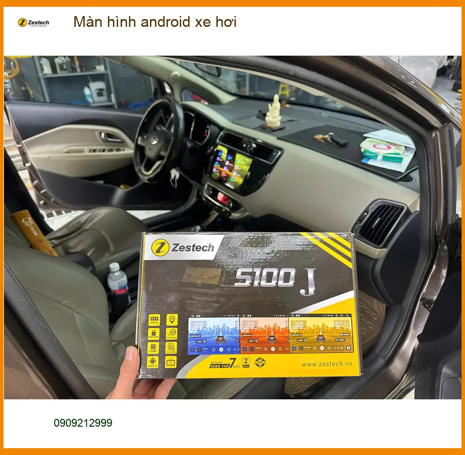 Anh Tấn nâng cấp màn hình Android xe hơi Hyundai Accent tại Nhà Bè ảnh thực tế 3