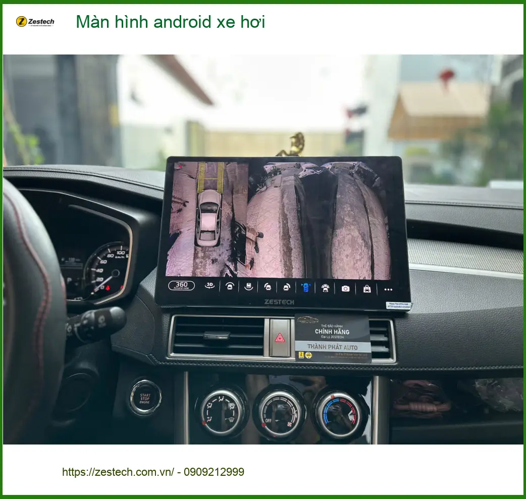 Chị Mai lắp màn hình android xe hơi cho Hyundai Elantra tại Quận Bình Tân ảnh thực tế 3