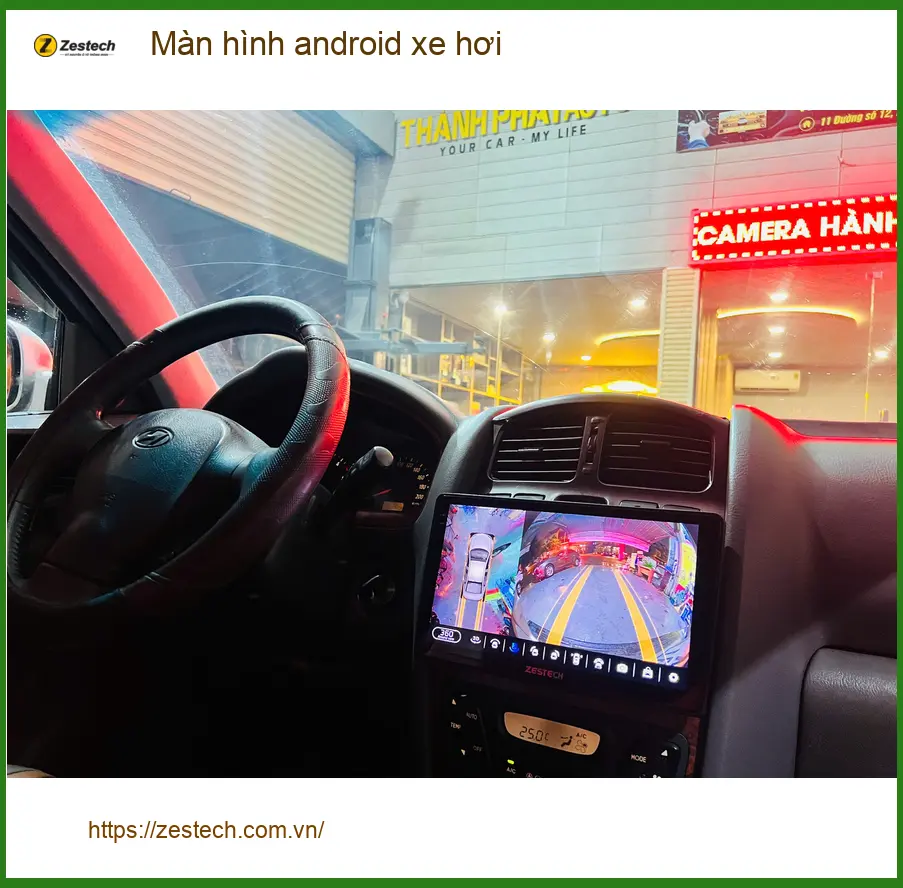 Anh Quang lắp màn hình android xe hơi cho Toyota Camry tại Quận 2